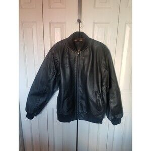Power Trip powertrip Leather Motorcycle jacket black M
